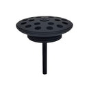 Korv open afvoerplug rooster 5/4" mat zwart