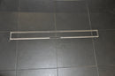 Tegelrooster voor douchegoot 120 x 7 cm RVS