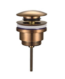 UniMatch clickwaste afvoerplug 5/4" geborsteld brons koper PVD