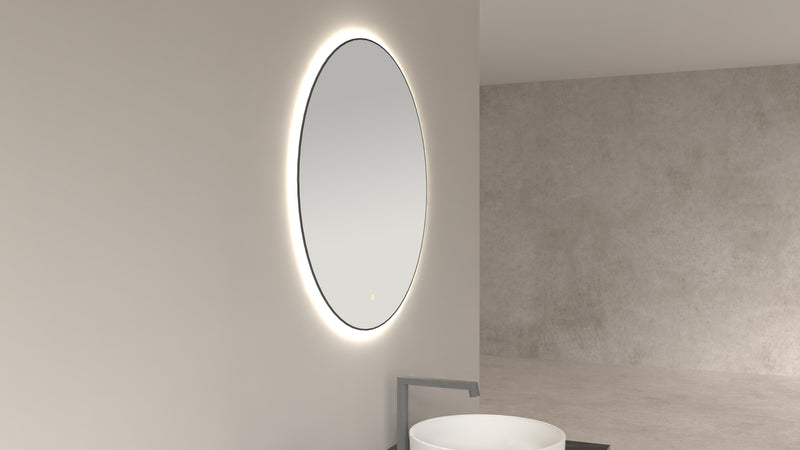 Novi spiegel rond met LED