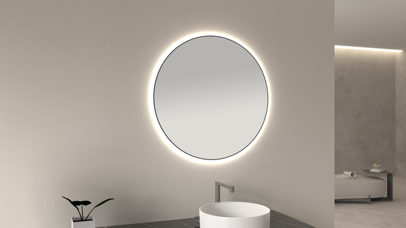 Novi spiegel rond met LED