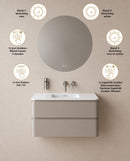 Lumora spiegel rond met LED