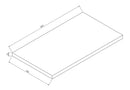 Alvara topblad 80x46 cm cashmere