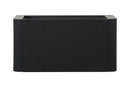 Sulora onderkast afgeronde hoeken geribbeld met 1 lade 1 uitsparing 100 x 48 cm mat zwart
