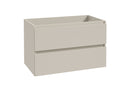 Alvara onderkast met 2 laden 1 uitsparing 80 x 46 cm cashmere