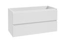 Alvara onderkast met 2 laden 1 uitsparing 100 x 46 cm mat wit
