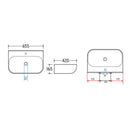 Finta vrijhangende wastafel 65