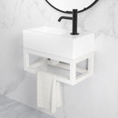 Nick frame voor fontein 395 x 150 x 215 mm mat wit