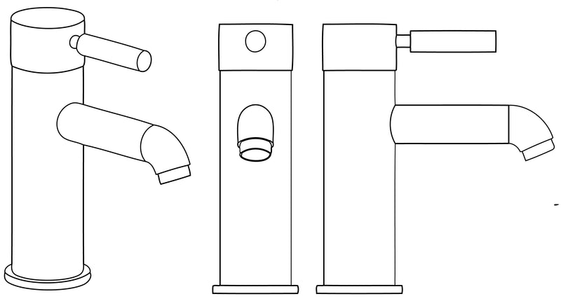 L'Aqua Robinet pour lavabo Lara thermostatique