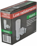 luxe radiatorventiel 1/2''x15 (M22) knel haaks chroom