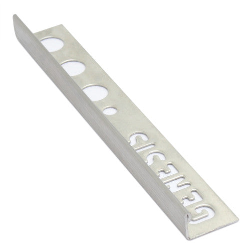 Profilé pour carrelage Droit Inox Brossé 10 mm 270 cm ESS107.102 de Genesis