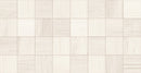 Carrelage mural Habitat Square Pearl HB05R 34x66,5 cm Rectangle – Céramique mate rectifiée – Motif mosaïque Blanc perle