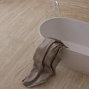 Carrelage de sol Travertino Roma Sable 60x120 cm Porcelaine Polie – Couleur Sable Imitation Marbre