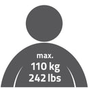 Ridder Ken badgreep met softgrip 50 cm chroom/zwart