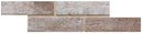 Carrelage de sol Antico Casale Mattone 6x25 cm brique