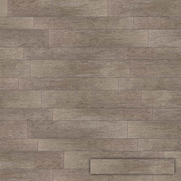 Floor Tile Belgique Gray Finish Strutt 20x120cm 723525