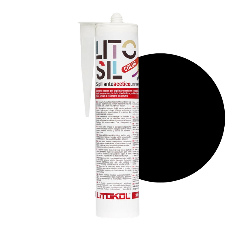 Litokol Litosil mastic pour joints 300 ml Noir 2