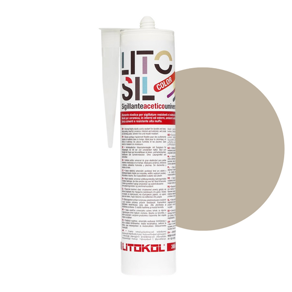 Litokol Litosil silicone sealant 300ml Gray 1