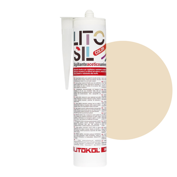 Litokol Litosil silicone sealant 300ml Ivory 2