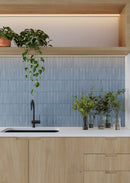 Wall tile Deco Lingot Blue 32x62.5 cm Rectangle - Porcelain Semi-gloss - Rich Blue tint