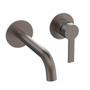 Inbouw wastafelmengkraan gunmetal één-greeps bediening Rondo by FuturBath inclusief inbouwdeel