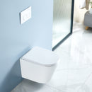 Futurbath Turin WC suspendu avec bidet - Sans bride Blanc Brillant - Abattant Soft-Close
