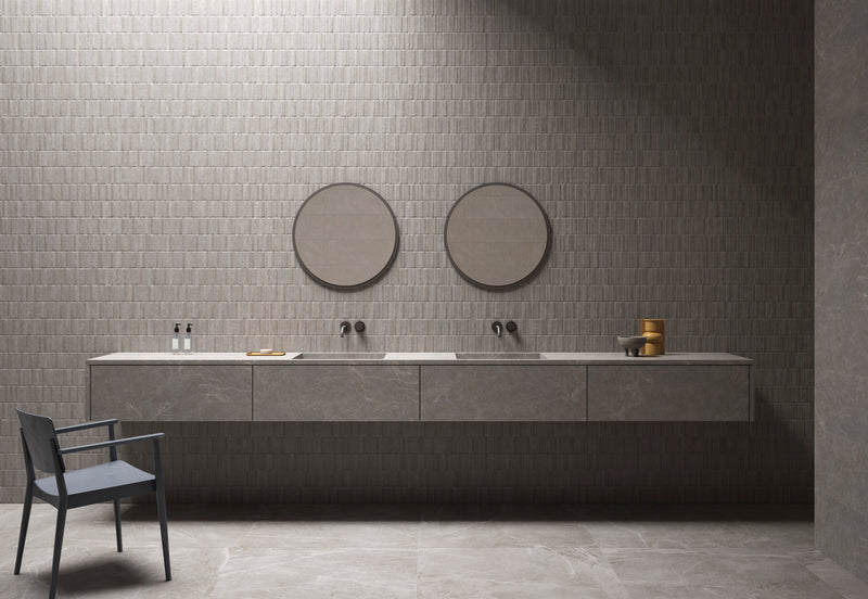 Wall tile Monreale Tessere Gray 30x90cm