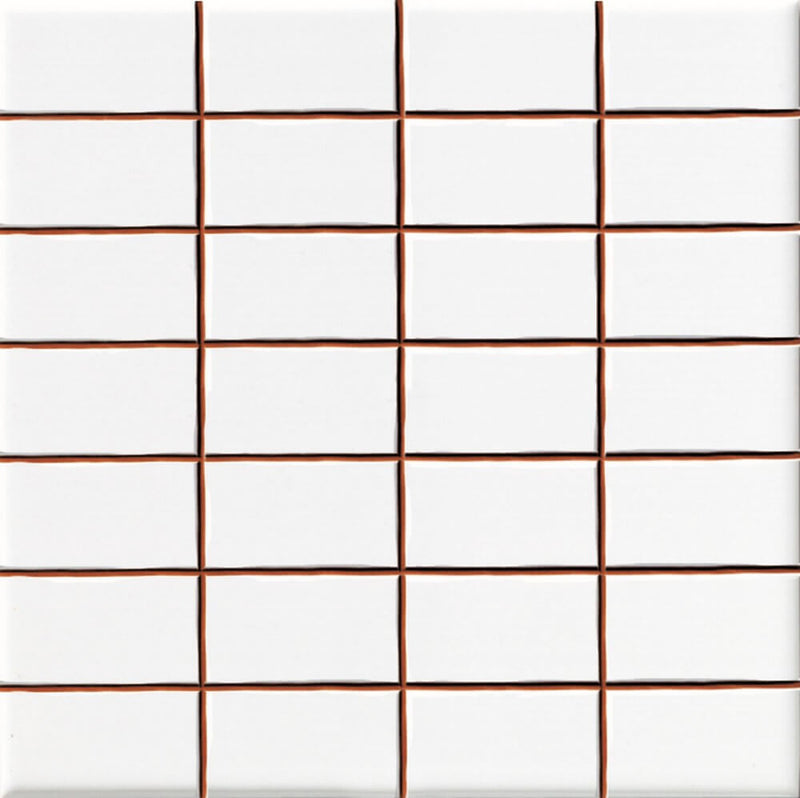 Wall tile Precorte Blanco Brillo 2.5x5 (20x20) cm