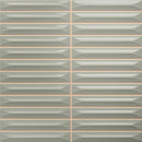 Wandtegel Arrow Sage 20x20 cm – Keramiek Glans Reliëf KitKat – Saliegroen 3D
