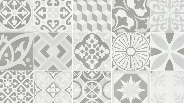 Wall tile Topkapi gray 20 x 20 cm