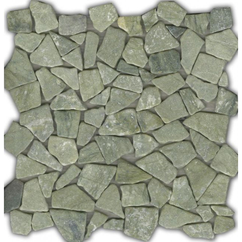 Mosaïque Beachstone jade 29,4 x 29,4 cm