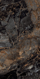 Floor tile Cascade Black 80x160 cm