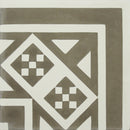 Vloertegel Kashba KB10-10,27 Hoekdecor Grijs 20x20 cm