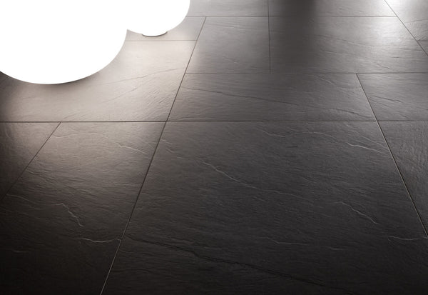 Floor tile Lavagna night gray rett 60.0 x 60.0 cm