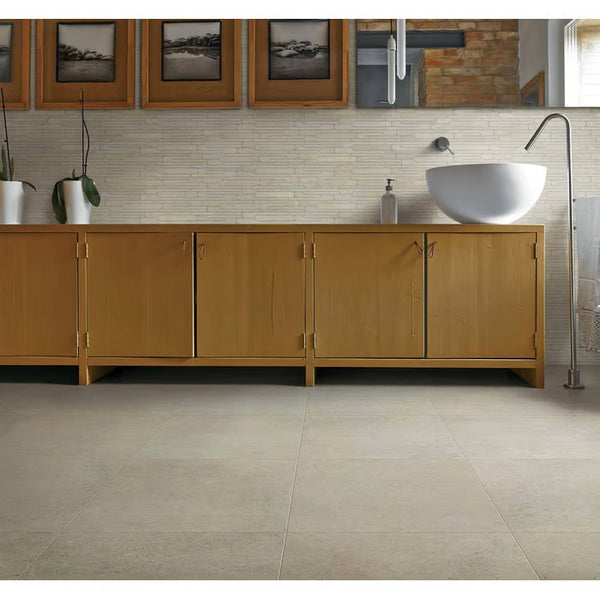 Floor tile Lavagna light brown rett 60.0 x 60.0 cm