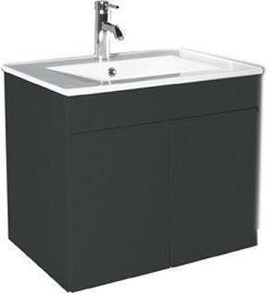 Meuble de salle de bain Slimline basic anthracite 60 cm de L'Aqua®