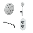 sa Rondo incl. Ensemble de douche thermique. Mur 2 voies chr 20cm
