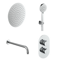 sa Rondo incl. Ensemble de douche thermique. Mur 2 voies ch 30cm