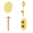 sa Rondo incl. Ensemble de douche thermique2 voies au plafond. or 30cm