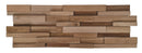 Stone strip Wooden wall strip Teak 3D 20x60x1.7 cm (8-line)