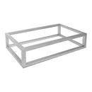Frame planter rectangular stainless steel mat 60 x 30 x 15 cm