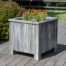 Square planter M Lignum Acacia FSC 40 x 40 cm Gray