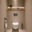 AquaVik Åsmund Toiletaccessoireset Aska Gunmetal 3-delig – Wandmontage