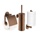 AquaVik Åsmund Toiletaccessoireset Nordic Geborsteld Brons Koper 3-delig – Wandmontage