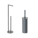 AquaVik Åsmund Ensemble d'accessoires de toilette Aska Gunmetal 2 pièces – Autonome