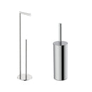 AquaVik Åsmund Ensemble d'accessoires de toilette Chrome 2 pièces – Autoportant