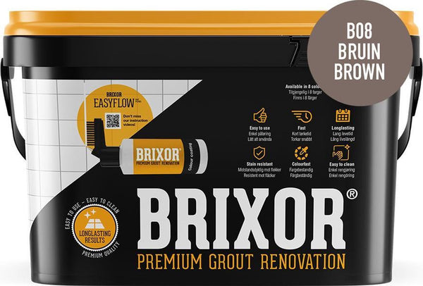 Brixor Voegrenovatie Set premium B-08 Bruin 1,3  kg