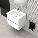 Bathroom furniture set Cancun 60 White - 2 Drawers with sink and mirror by Futurbath