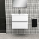 Bathroom furniture set Cancun 60 White - 2 Drawers with sink and mirror by Futurbath