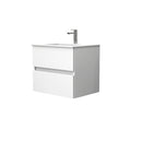 Bathroom furniture set Cancun 60 White - 2 Drawers with sink and mirror by Futurbath